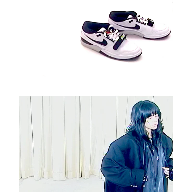 NIKE X BILLIE EILISH ALPHA FORCE WHITE AND BLACK