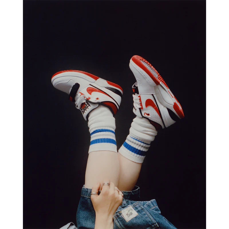 NIKE X BILLIE EILISH ALPHA FORCE WHITE AND RED